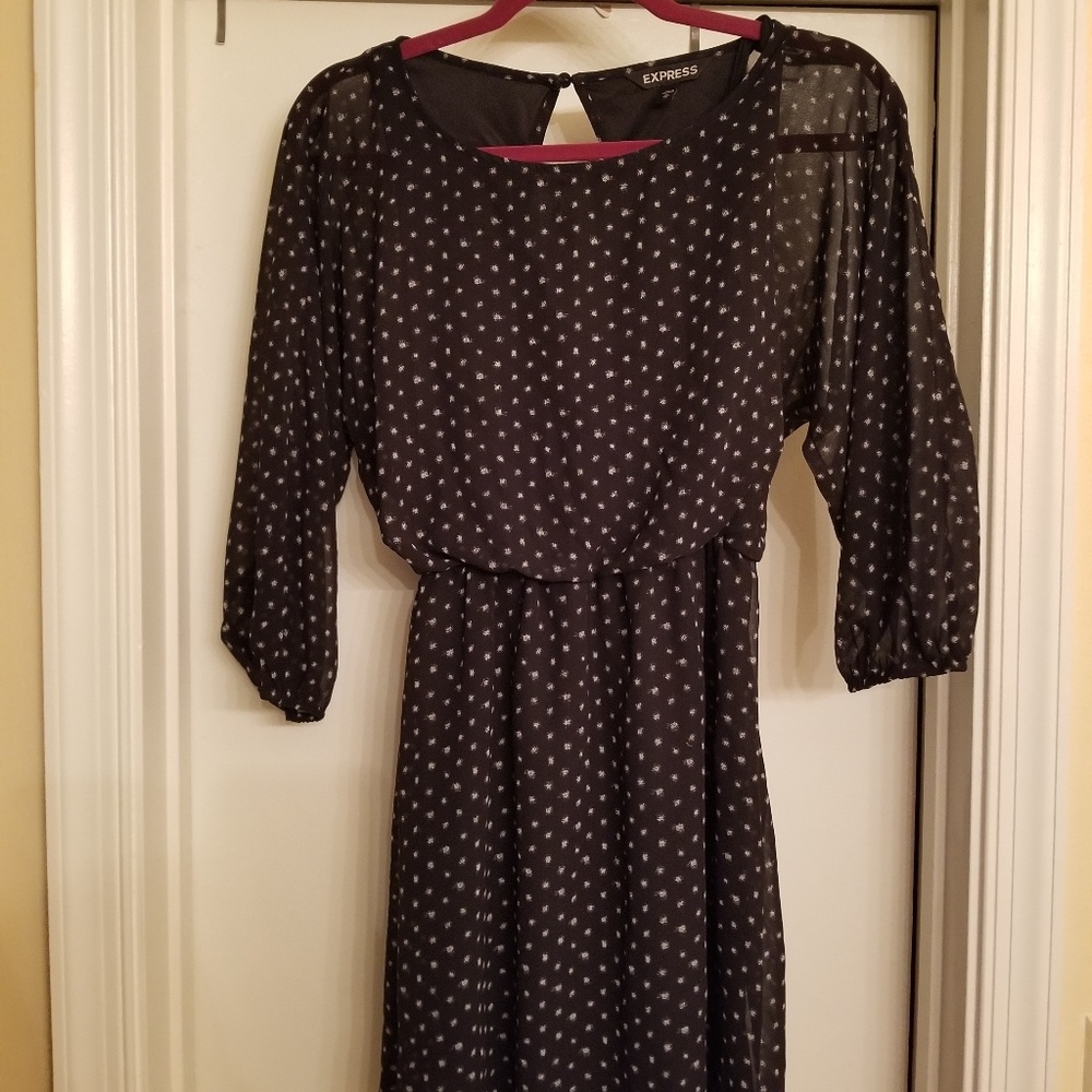 Pockadoted Express dress